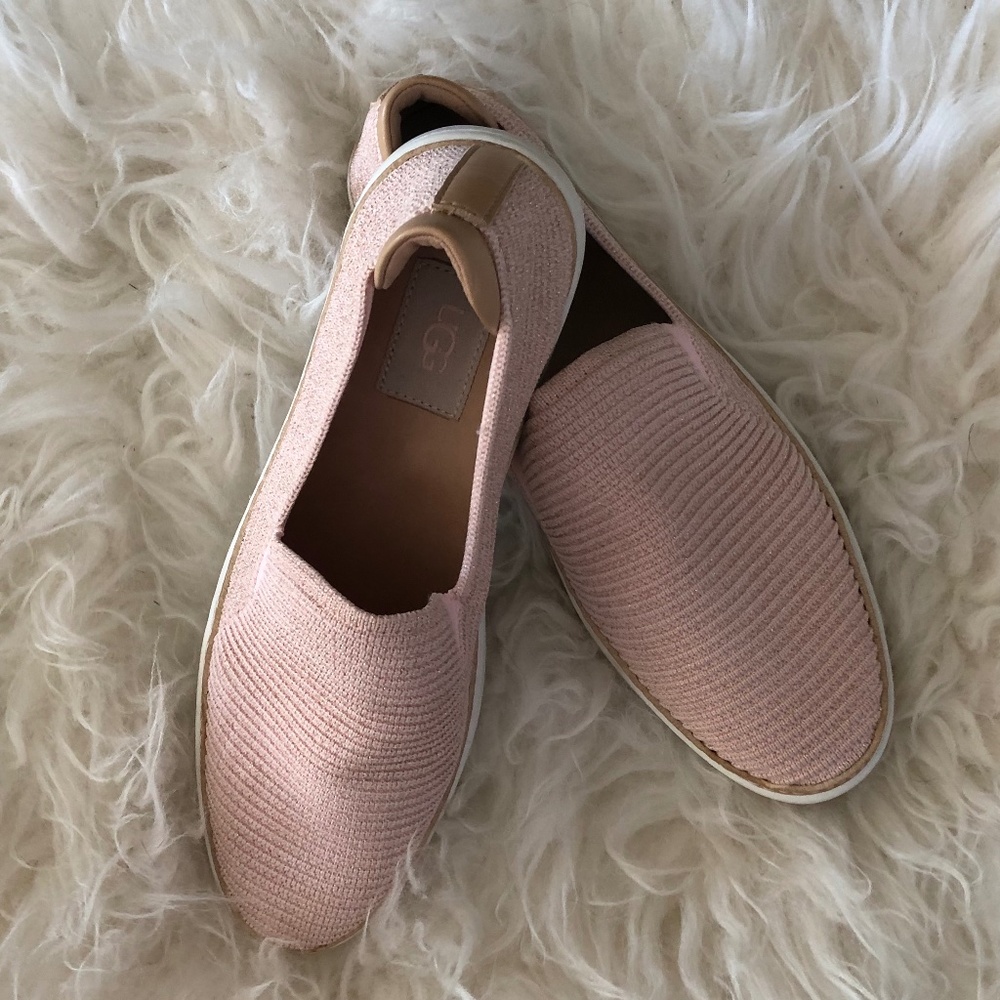 UGG pink sparkly slip on’s